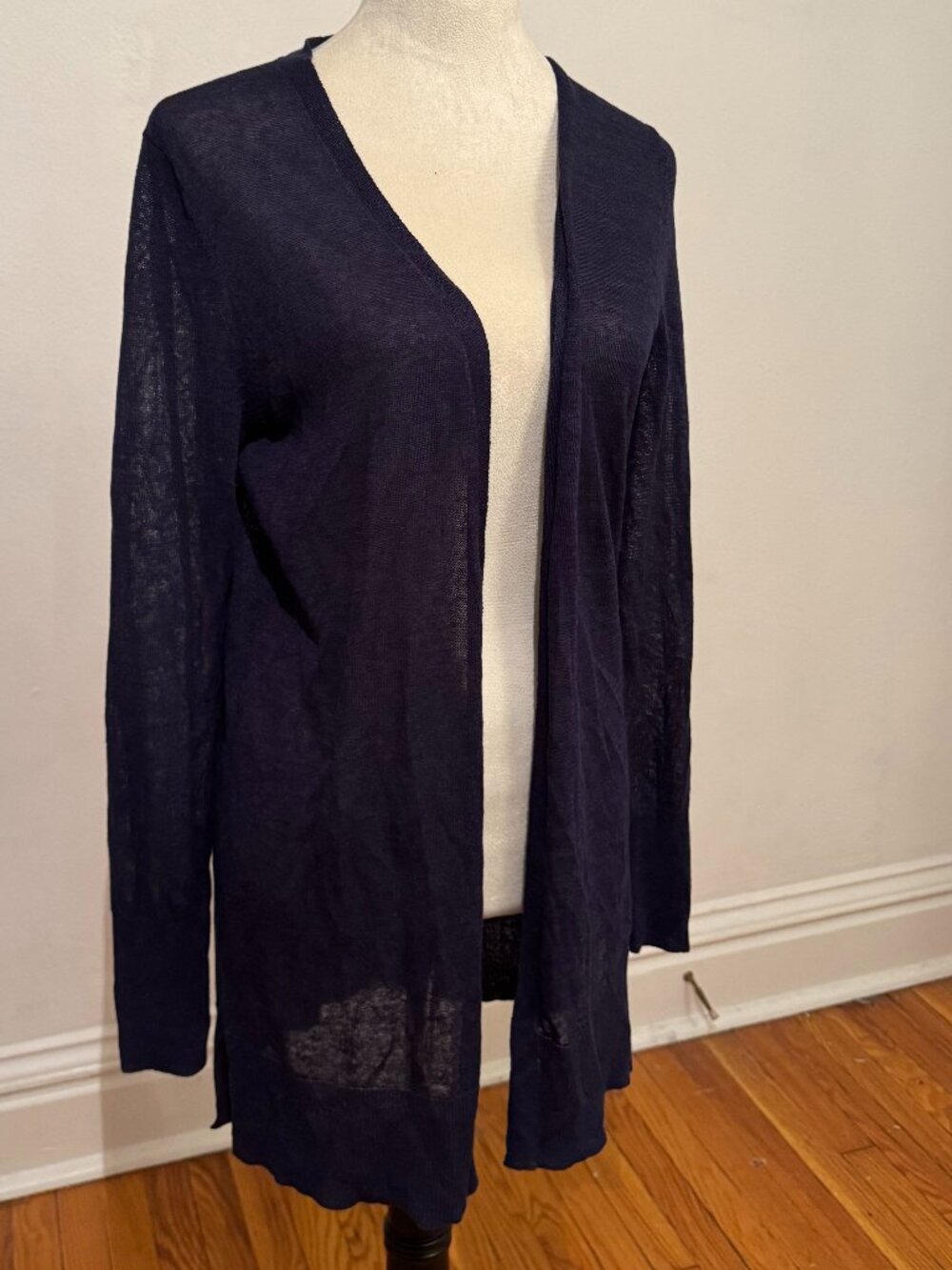 Halogen Light Purple Open-Front Midi Cardigan – Size S